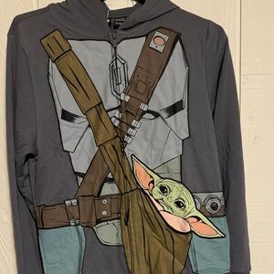 Star Wars Kids Hoodie - Gray with Green and Brown Accents Size XL NWOT